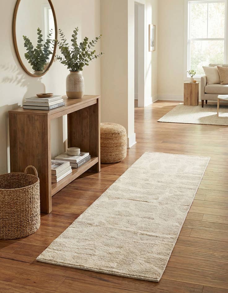 Detail image of 2' 7 x 8' 3  Hand Knotted Moroccan Wool Runner Rug