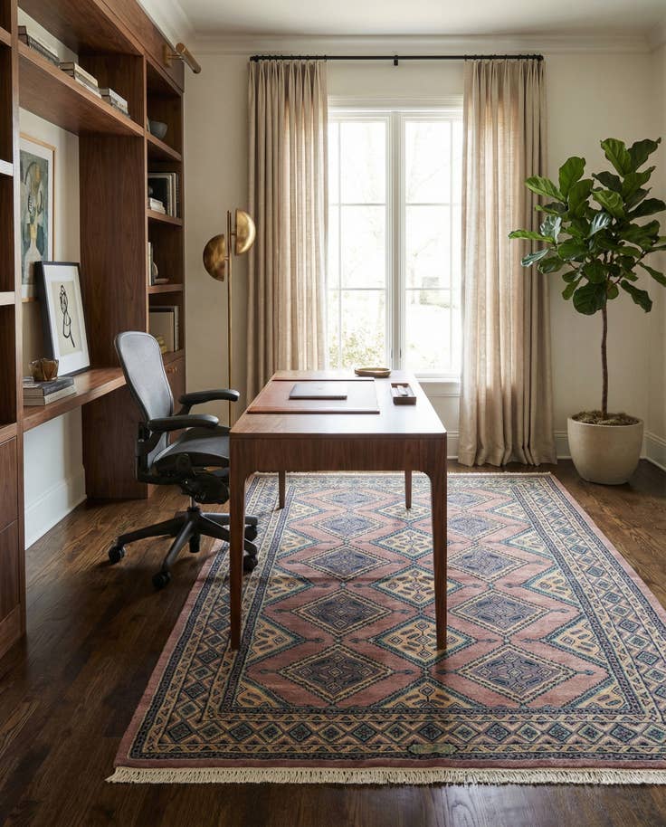 Detail image of 5' 2 x 7' 6 Hand Knotted Bokhara Oriental Rug