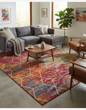 10' x 13' Trellis Frieze Rug