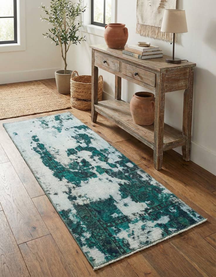 Detail image of 2' 5 x 4' 3  Hand Knotted Ultra Vintage Persian Wool Rug