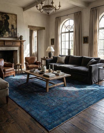 9' 8 x 12' 7 Hand Knotted Ultra Vintage Persian Wool Rug