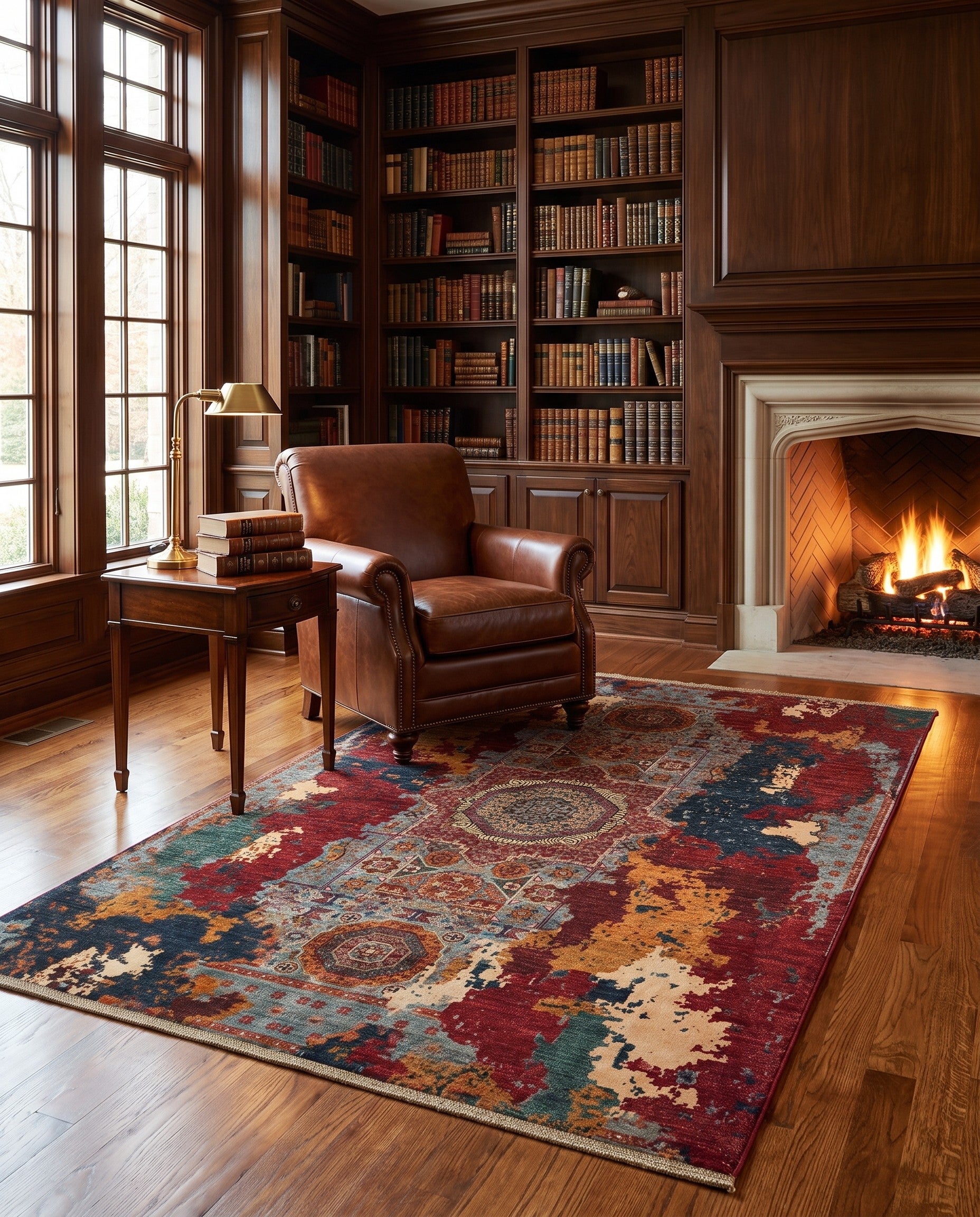 5' x 6' 10 Hand Knotted Mamluk Ziegler Rug