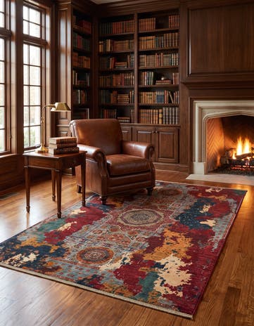 5' x 6' 10 Hand Knotted Mamluk Ziegler Rug