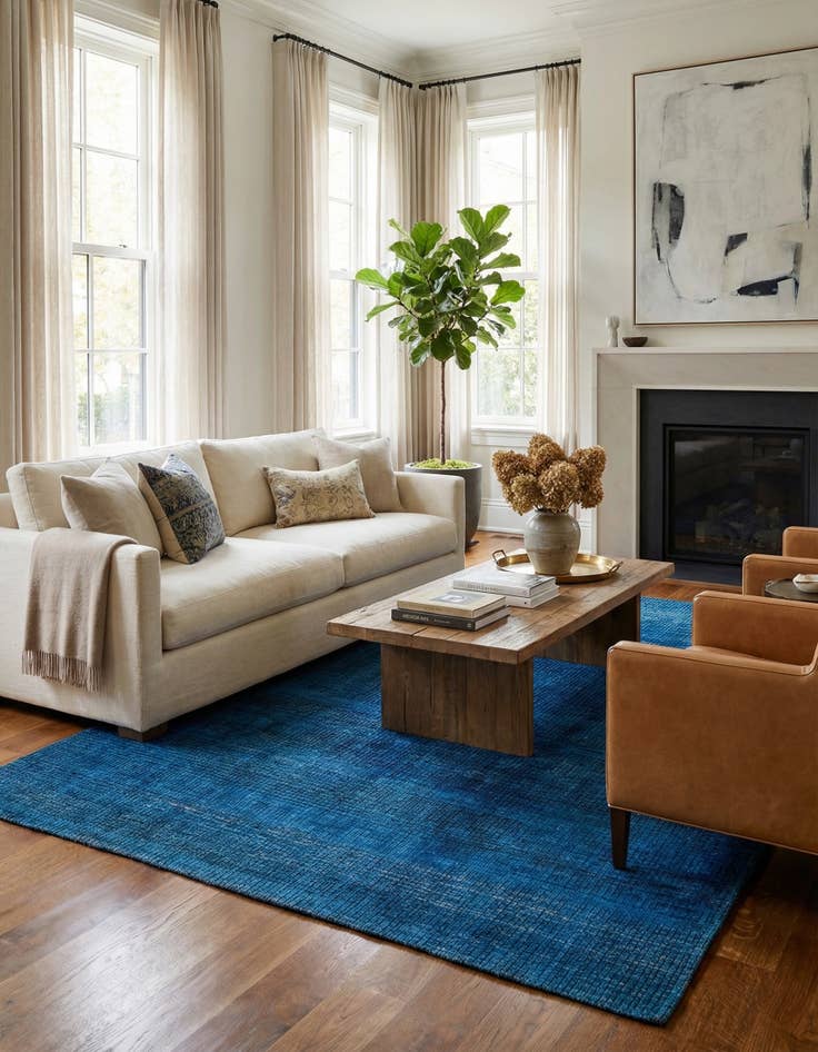 Detail image of 8' 8 x 11' 10  Hand Knotted Darya Wool Rug