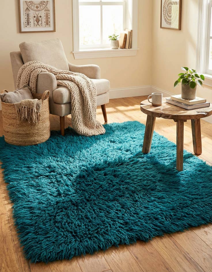 Detail image of  3' 1 x 4'  Hand Knotted Moroccan Wool Rug