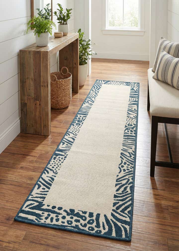 2' x 8' Easy-Clean Safari Indoor / Outdoor Runner Rug