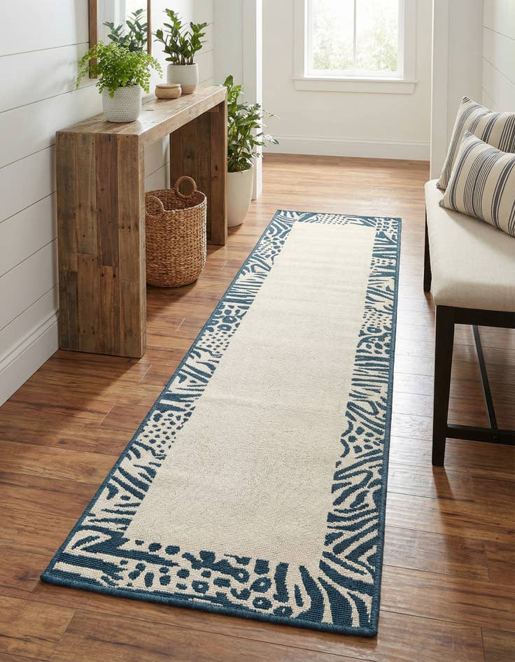 Detail image of  2' x 8'  Washable Safari Indoor / Outdoor Runner Rug
