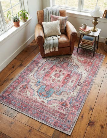 Beige Washable Maahru Rug