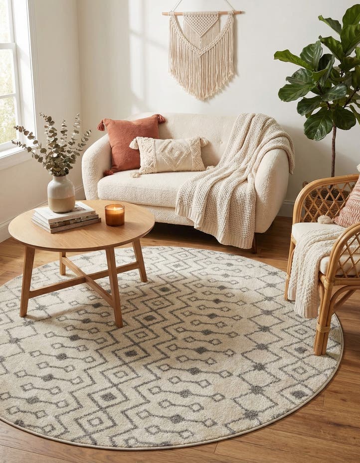 6' x 6' Moroccan Trellis Round ...