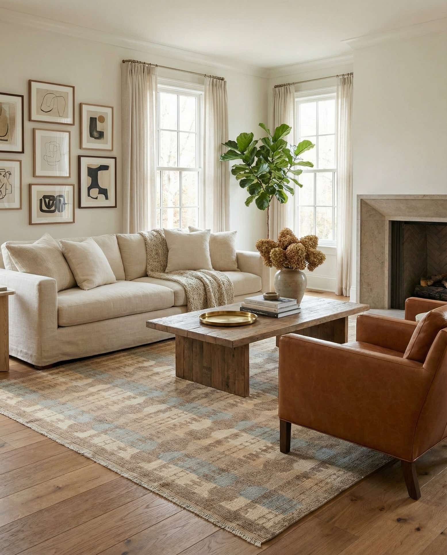 8' x 10' 7 Hand Knotted Darya Wool Rug