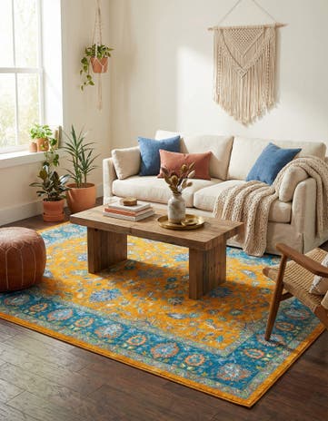 Sunshine Yellow Medina Rug