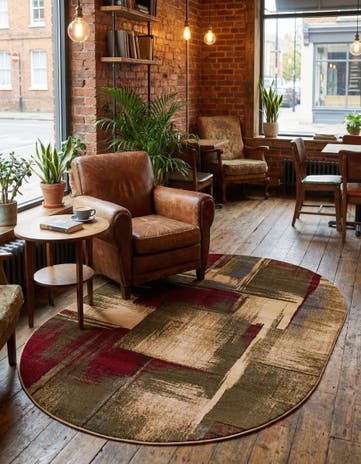 5' 3 x 8' Cafe Oval Rug