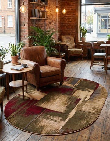 5' 3 x 8' Cafe Oval Rug