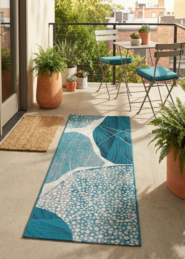 2' x 5' 1 Easy-Clean Modern Indoor / Outdoor Runner Rug