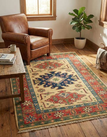 2' 10 x 4' 1 Hand Knotted Kazak Rug