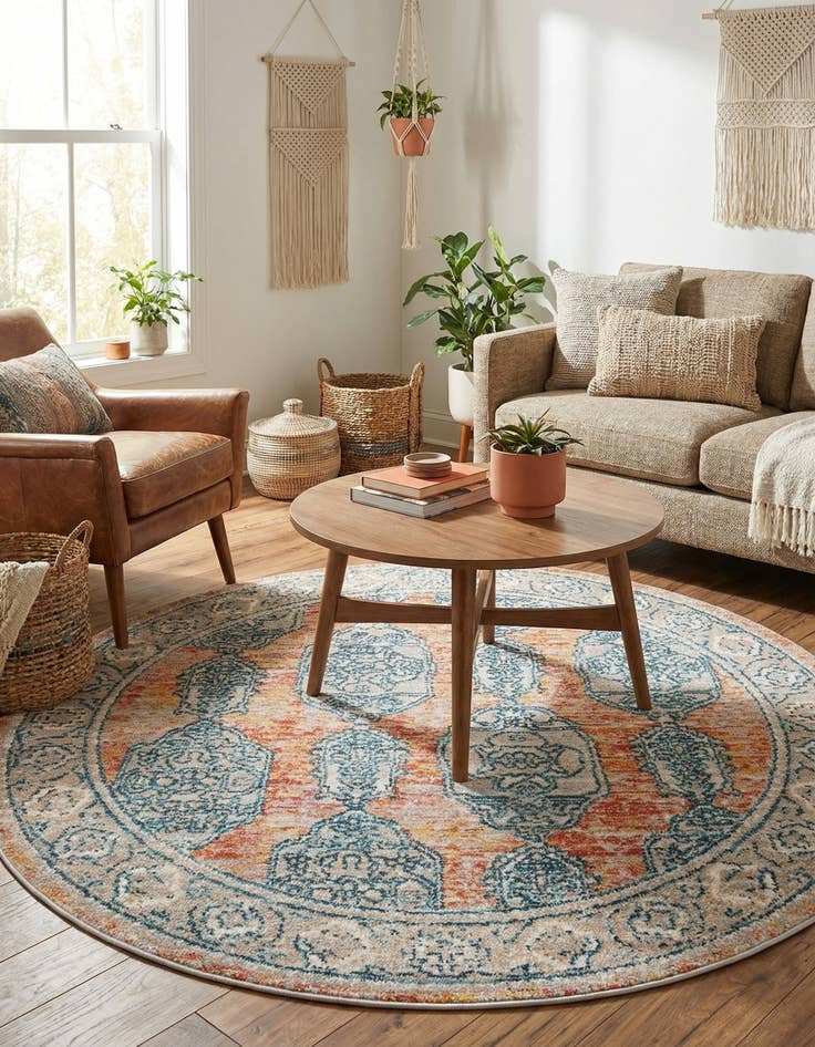 Detail image of 4' x 4' Lola Round Rug