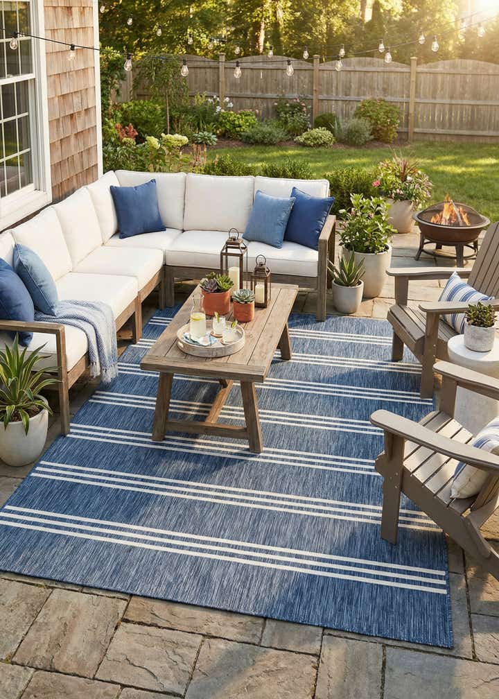 7' x 10' Easy-Clean Jill Zarin Anguilla Indoor / Outdoor Rug