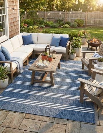 7' x 10' Easy-Clean Jill Zarin Anguilla Indoor / Outdoor Rug