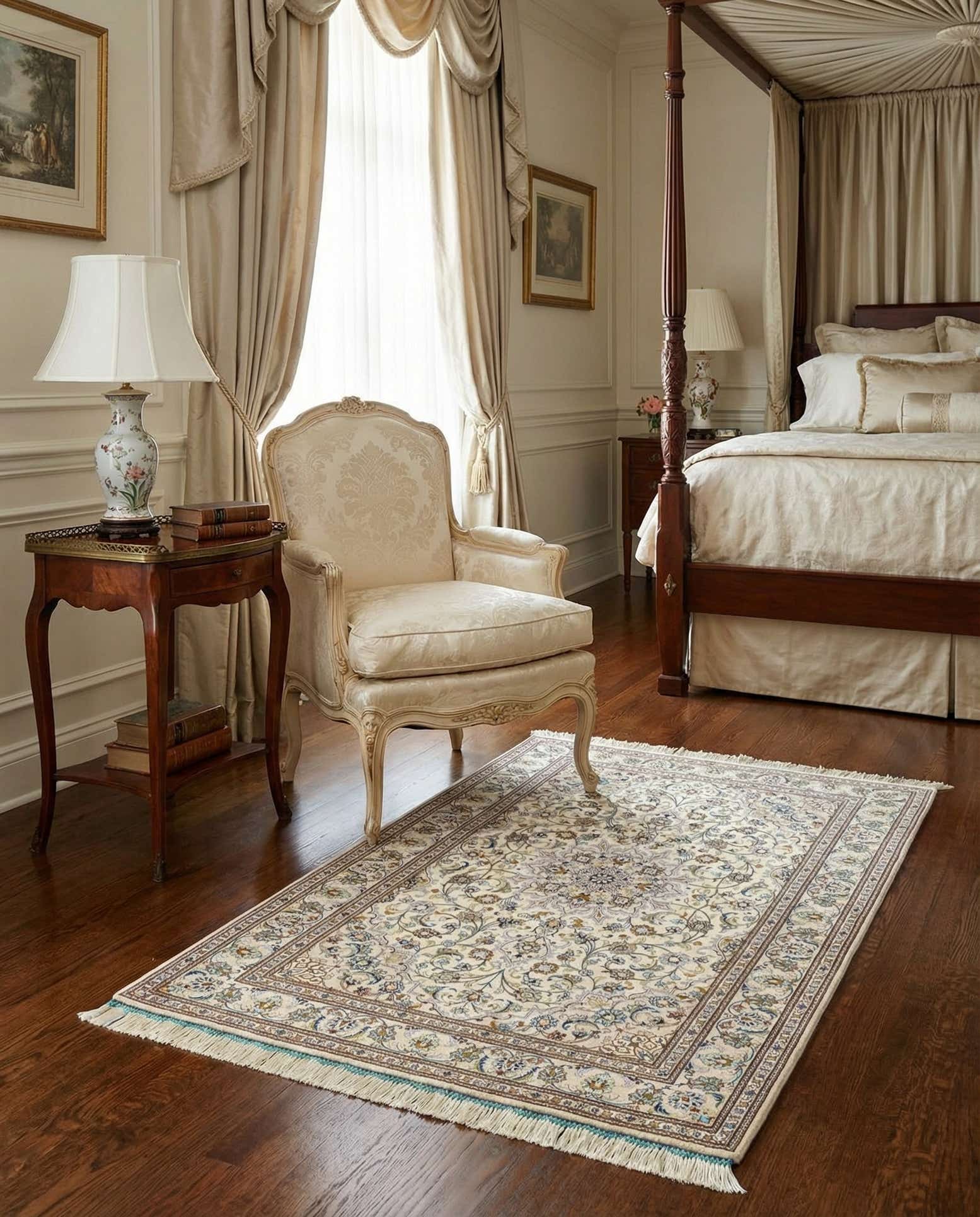 2' 8 x 3' 11 Ghom Silk Rug