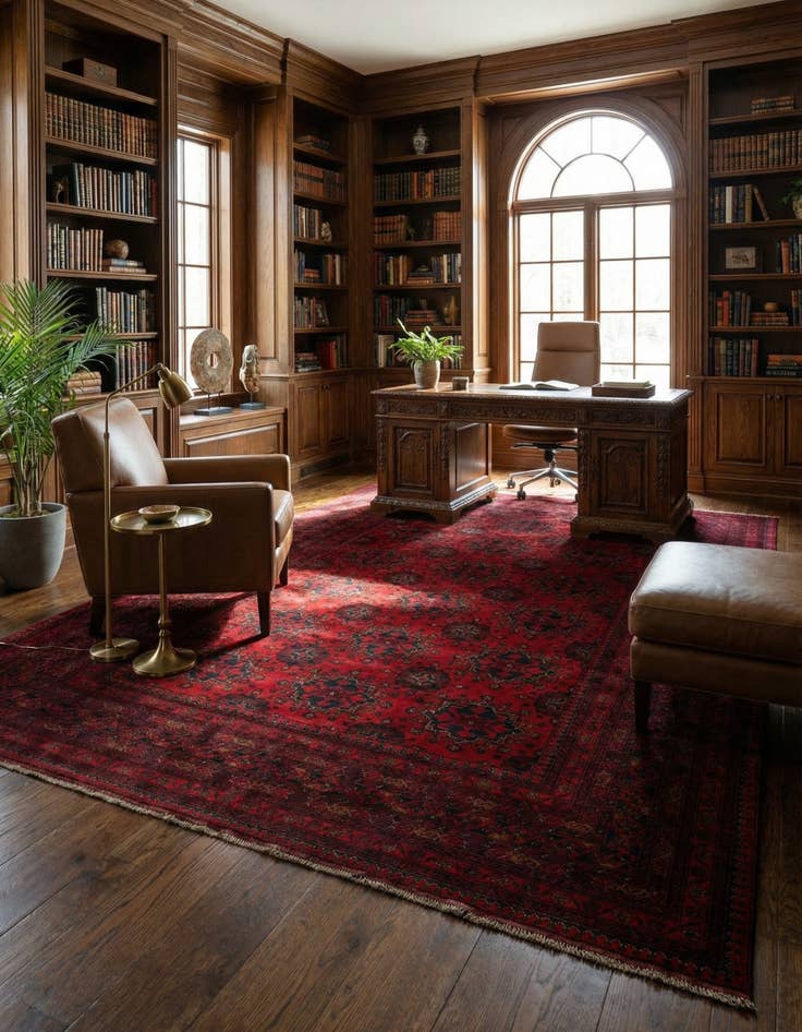 Detail image of 6' 8 x 9' 10  Hand Knotted Khal Mohammadi Wool Rug