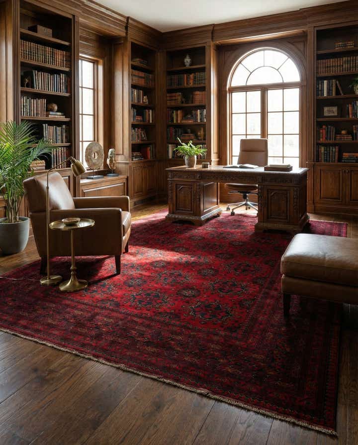 6' 8 x 9' 10 Hand Knotted Khal Mohammadi Wool Rug