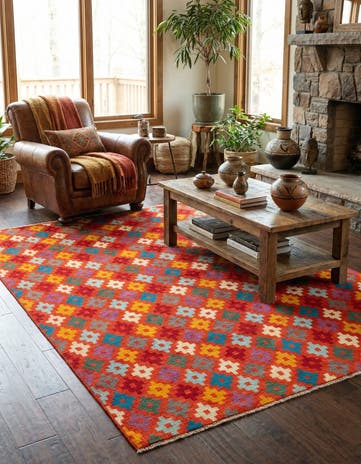 4' 11 x 6' 6 Hand Knotted Balouch Wool Rug