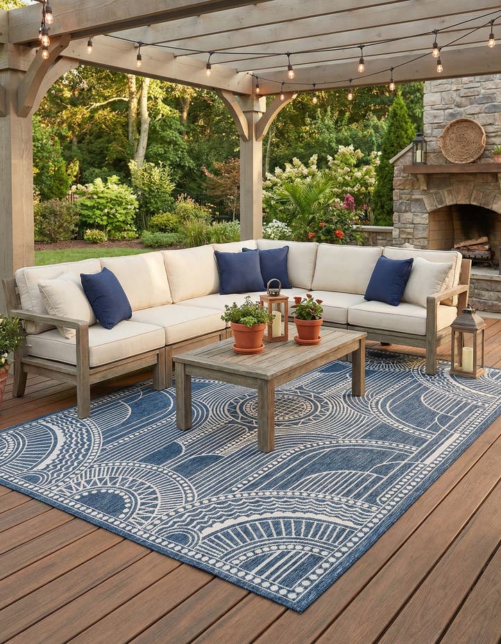 9' x 12' Easy-Clean Traditional Indoor / Ou...