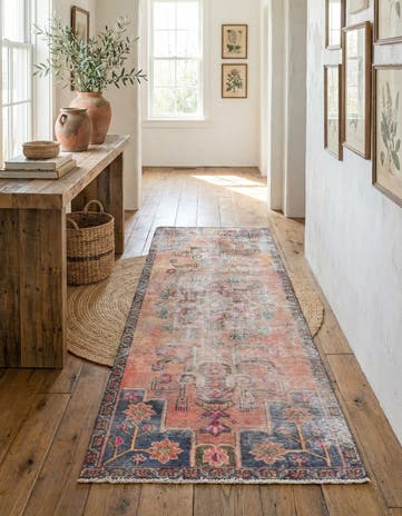 3' x 7' Hand Knotted Ultra Vintage Persian Wool Runner Rug