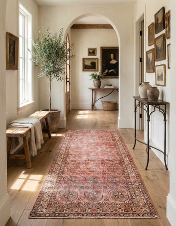 3' 1 x 5' 9 Hand Knotted Ultra Vintage Persian Wool Runner Rug