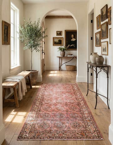 3' 1 x 5' 9 Hand Knotted Ultra Vintage Persian Wool Runner Rug