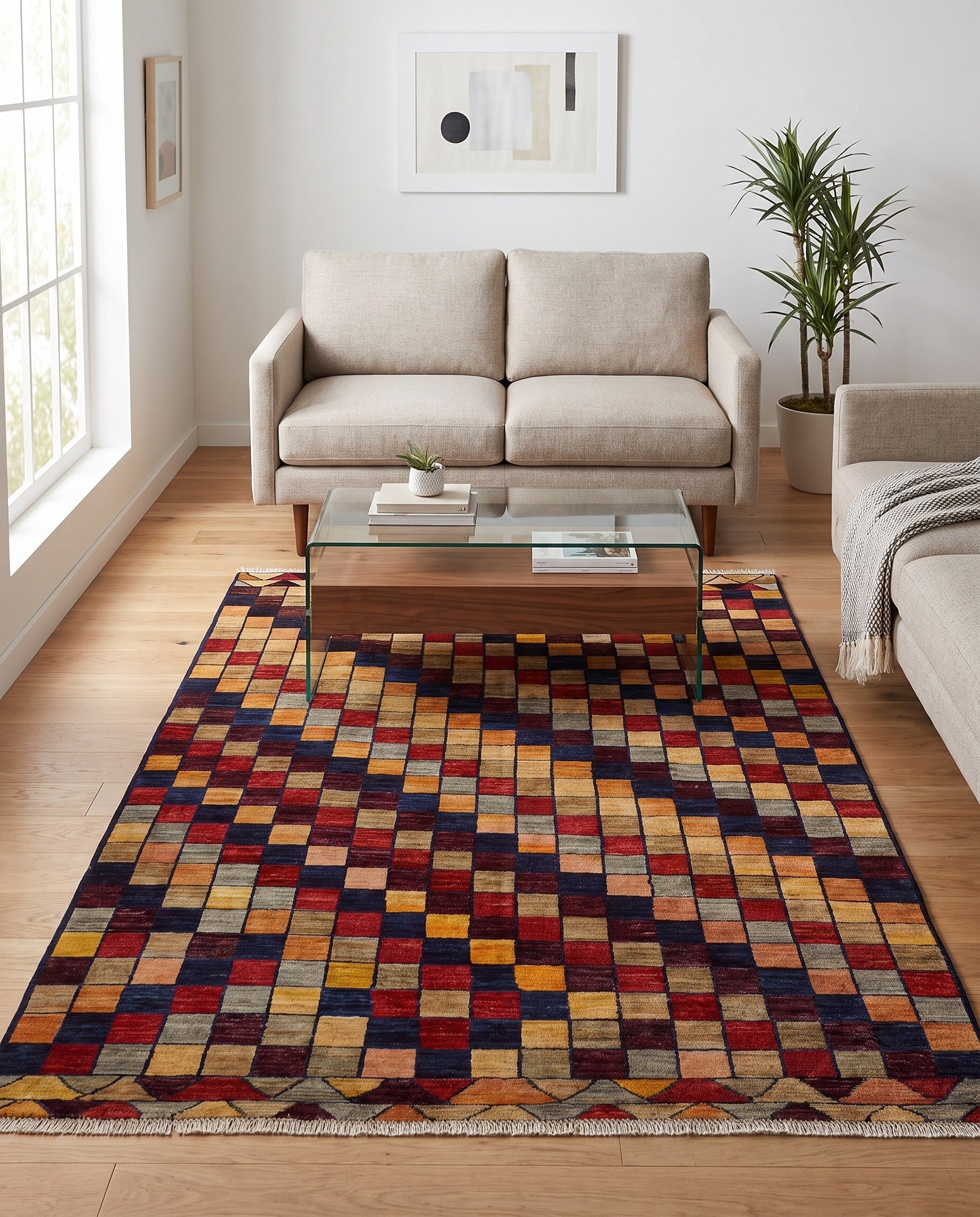 5' x 6' 5 Hand Knotted Ziegler Modern Rug