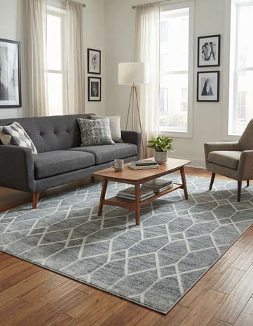 7' x 10' Lattice Trellis Rug