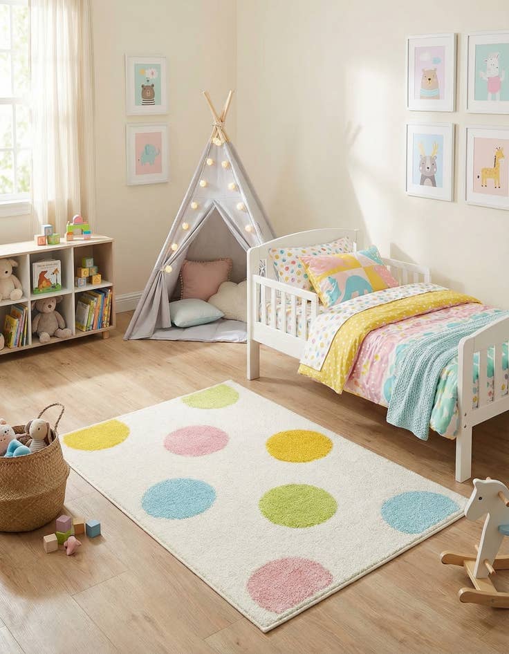 Detail image of  2' 2 x 3' Whimsy Kids Rug