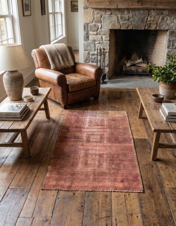 3' 6 x 6' 2 Hand Knotted Ultra Vintage Persian Wool Rug