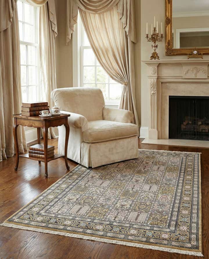 95cm x 155cm Ghom Silk Rug