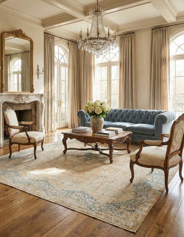 9' 11 x 12' 8 Vintage Royal Wool Rug