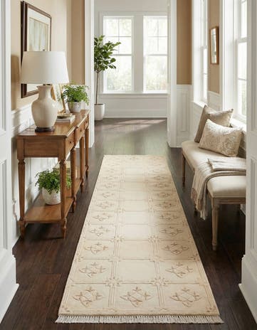 2' 11 x 9' 9 Hand Knotted Darya Wool Runner Rug