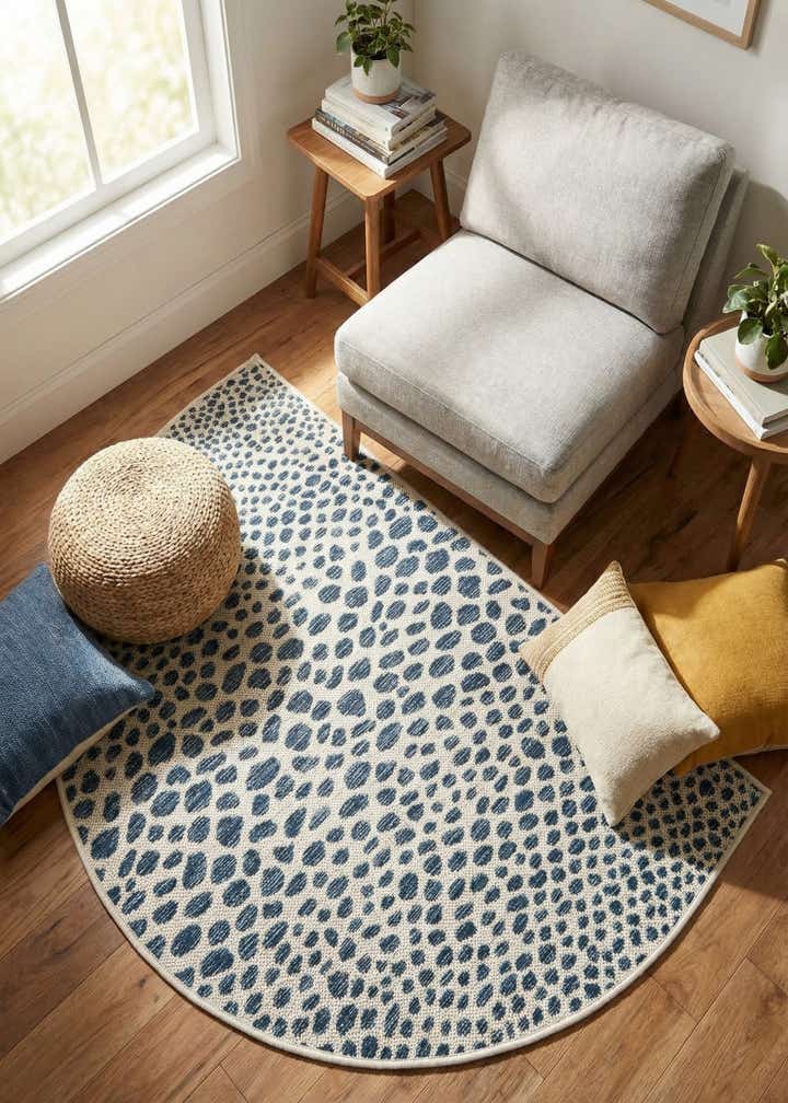 2' 7 x 4' Easy-Clean Jill Zarin Cape Town Indoor / Outdoor Hearth Rug