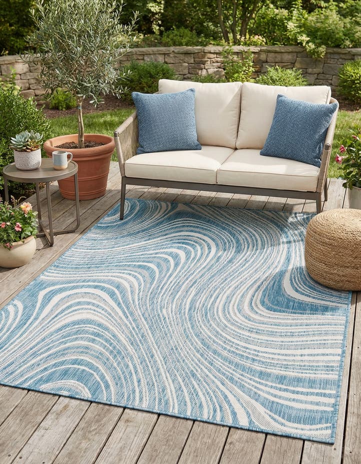 4' x 6' Easy-Clean Modern Indoor / Outdoor...