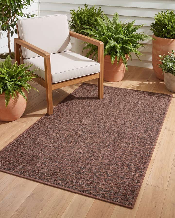 3' 3 x 5' Easy-Clean Modern Indoor / Outdoor Rug