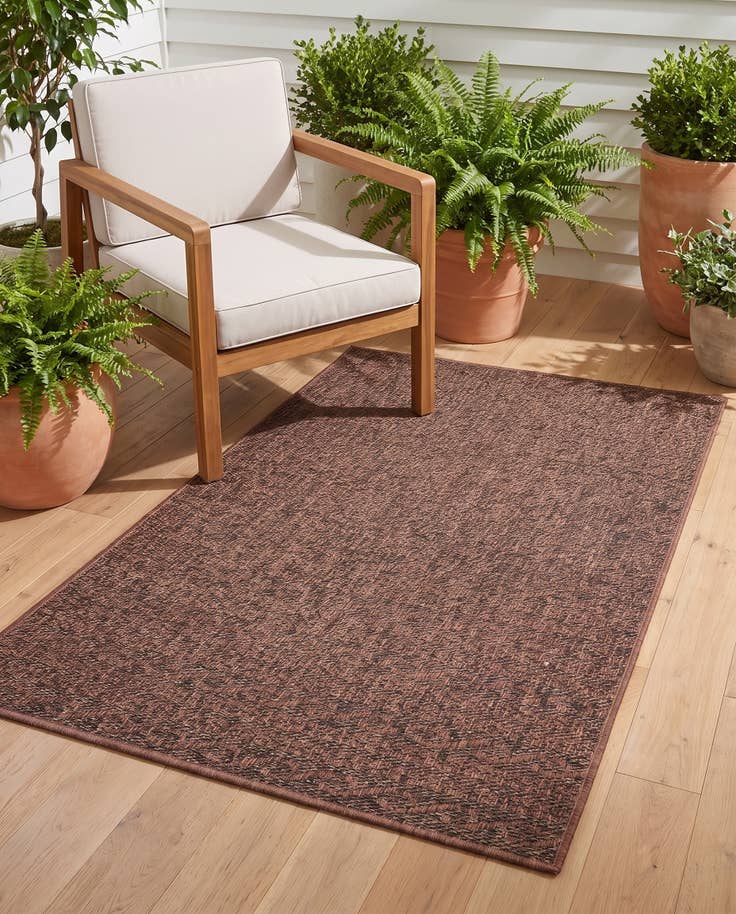 Detail image of 3' 3 x 5' Easy-Clean Modern Indoor / Outdoor Rug