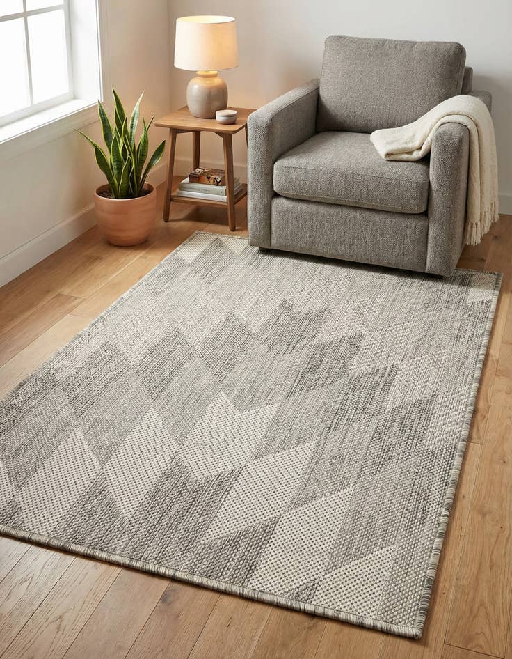 Detail image of 2' x 3'  Washable Modern Indoor / Outdoor Rug