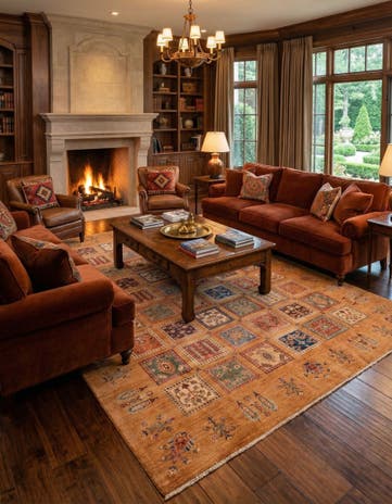6' 6 x 9' 10 Hand Knotted Ariana Ziegler Rug