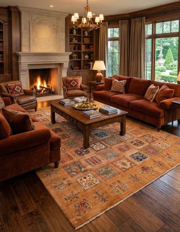 6' 6 x 9' 10 Hand Knotted Ariana Ziegler Rug