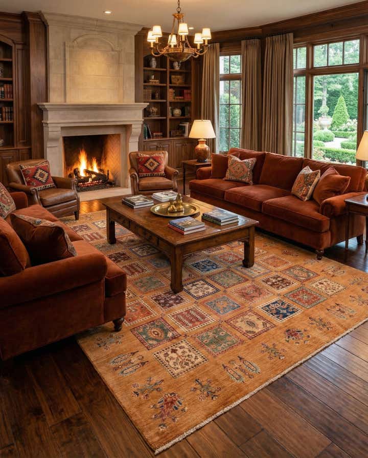 6' 6 x 9' 10 Hand Knotted Ariana Ziegler Rug