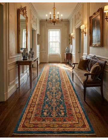 2' 9 x 9' 8 Luribaft Wool Runner Rug