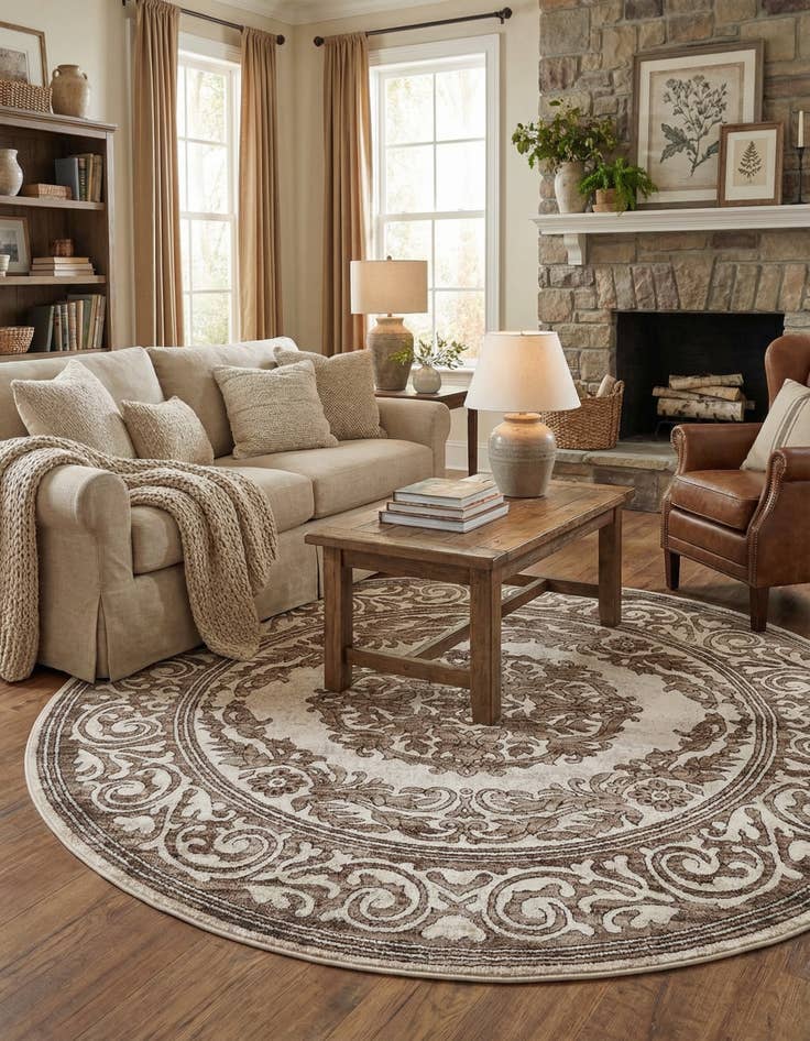 Detail image of  6' x 6' Hermitage Round Rug