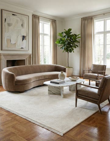 8' 2 x 11' 6 Hand Knotted Darya Wool Rug