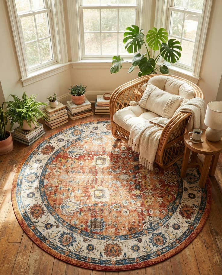 Detailansicht von 245cm x 245cm Arcadia Rund Teppich