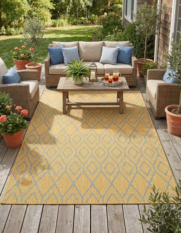 6' x 9' Easy-Clean Jill Zarin Turks and Caicos Indoor / Outdoor Rug